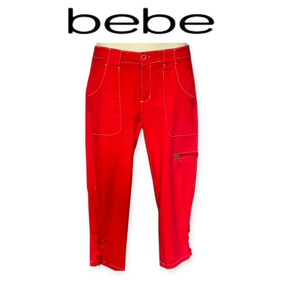 Bebe vintage Y2K cargo capris 7/8